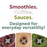 Banner showing blender making smoothies, coffee, and sauces; highlights everyday versatility.
