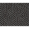Dark grey textured carpet swatch, loop pile, close-up.