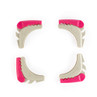 Set of four Kleeneze pink and grey corner protectors for tables