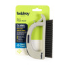 3 in 1 track brush for edges, crevices and hard-to-reach areas, in grey, retail packaging.