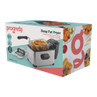 Progress Deep Fat Fryer product packaging showing fryer with chips, 3L capacity, silver.