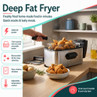 Deep fat fryer with fried chicken basket, 2000W, 3 litre capacity and removable lid