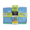 Set of 3 coloured recycling bags with handles for plastic, glass & metal, and paper