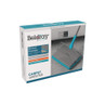 Beldray manual carpet sweeper in blue packaging, suitable for pet hair and dirt.