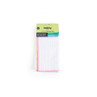 Pack of 4 white textured anti-bacterial cleaning cloths for kitchen and bathroom.