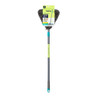 Grey triangular flip mop for floor cleaning, shown in packaging, single item.