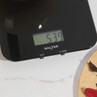 Black Salter digital kitchen scale weighing bowl, display shows 539 grams