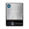 Black and stainless steel digital kitchen scale, 5kg capacity