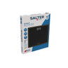 Black bathroom scale with gold trim in Salter packaging