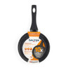 Salter 20cm Megastone non-stick frying pan with speckled grey finish, shown in packaging.