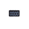 Black digital kitchen timer with large blue LED display, showing 00:00