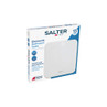 White glass electronic bathroom scale in retail packaging