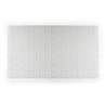 White geometric anti-fatigue mat with raised diamond pattern, shown flat.