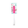 Pink and white antibacterial slim dish brush in retail packaging