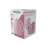 Salter pink retro rapid boil kettle retail box, styled as kitchen gift packaging.