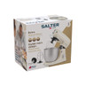 Cream retro stand mixer in box with accessories, Salter brand packaging