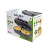 Salter XL Duo Omelette Maker retail box showing product and cooked omelettes