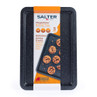 Salter Megastone non-stick baking tray, grey speckled, shown in retail packaging.