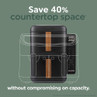 Banner: Save 40% countertop space with Salter dual air fryer