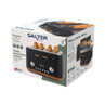 Salter Toronto 4-slice toaster box with matt black finish and wood effect accents