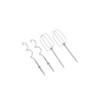 Set of stainless steel beaters and dough hooks for electric hand mixer