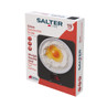 Salter glass electronic kitchen scale retail box, angled view