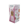 Pink glass jug blender box with fruit illustration, for smoothies and shakes