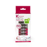 Pack of 20 pink and grey soft-grip clothes pegs in retail box, made with recycled plastic