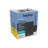 Beldray anti-bac 2 piece bathroom set box with black bin and toilet brush
