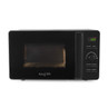 Black countertop microwave oven with digital display and Salter branding