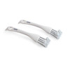Pack of 2 white Beldray grill cleaning brushes with stiff bristles