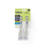2-pack grey oven brush set with curved bristles for grill and grate cleaning
