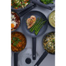 Non-stick frying pans with assorted cooked dishes, shown for cookware set listing.