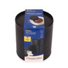 Black ribbed 4 piece countertop set packaging, Russell Hobbs Liniera range, shown in sealed pack