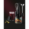 Salter black hand blender set with whisk, chopper, and jug for mixing drinks and preparing food