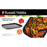 Black vitreous enamel baking tray, 40 cm, oven safe with easy clean coating and 2 year guarantee.