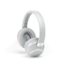 Grey over-ear wireless headphones, left earcup visible, angled on white background