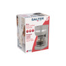 Product packaging for Salter Rise Drip Coffee Machine with 1.5L capacity in taupe.