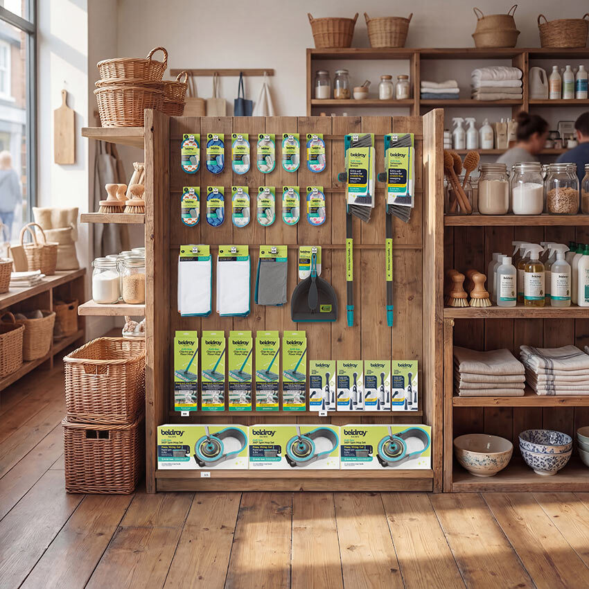 Salter display unit in a shop