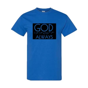Signature Border T-Shirt (Royal Blue/Black) - GFA Modern Christian Apparel