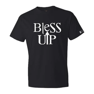 Bless Up T-Shirt (Black/White) - GFA Modern Christian Apparel