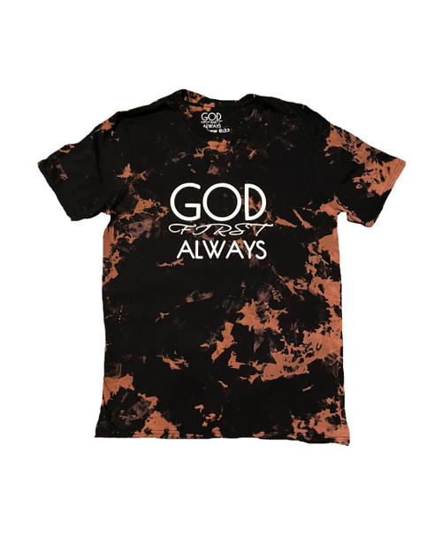 Signature T-Shirt (Bleached Black/White) - GFA Modern Christian Apparel