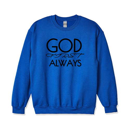 Signature Sweatshirt (Royal Blue/Black) - GFA Modern Christian Apparel Signature Sweatshirt (Royal Blue/Black) - GFA Modern Christian Apparel