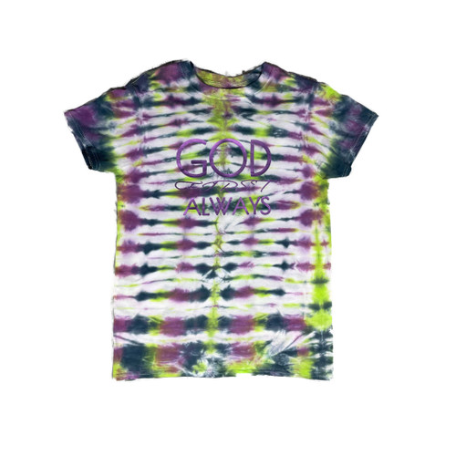 Signature T-Shirt (Tie Dye Mix/Purple) - GFA Modern Christian Apparel