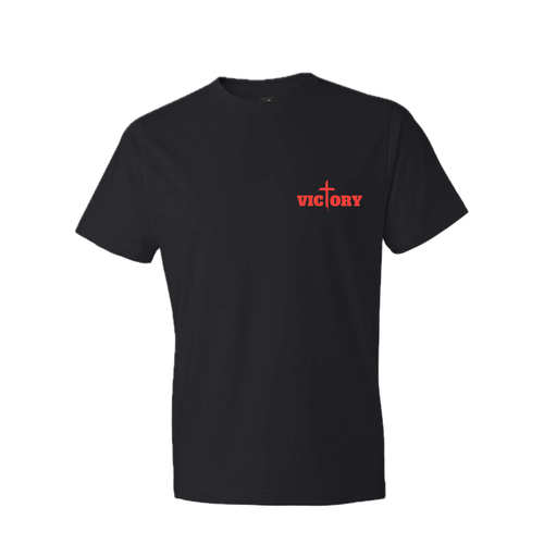 Victory Unisex Tee - Black & Red