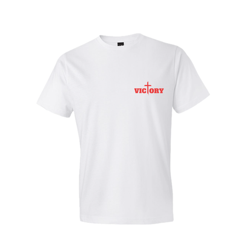 Victory Tee  - White & Red