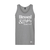 Blessed & Highly Favored Tank (Gray/White) - GFA Modern Christian Apparel
