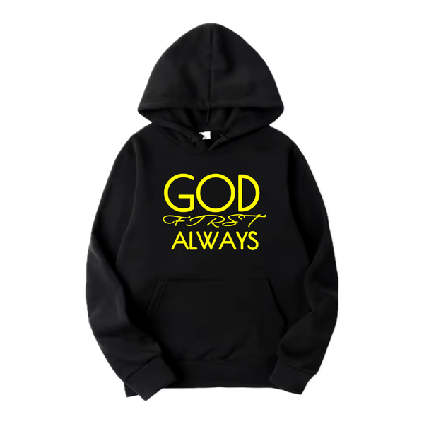 Signature Hoodie (Black/Yellow) - GFA Modern Christian Apparel