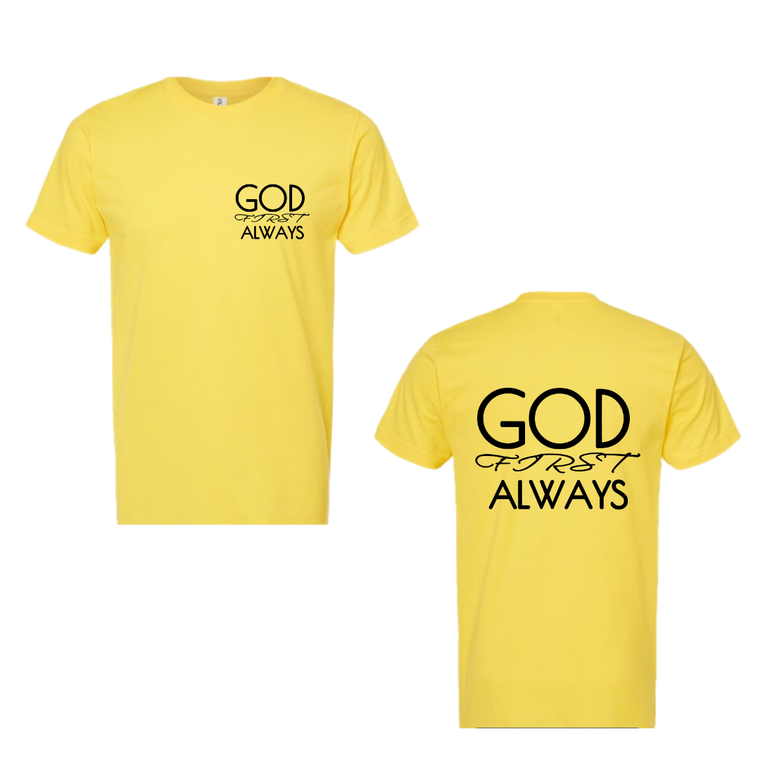 Signature T-Shirt (Yellow/Black) - GFA Modern Christian Apparel