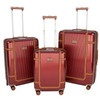 HBY-0171- HIGHBURY - ELEGANCE Burgundy Hard Luggage Cases